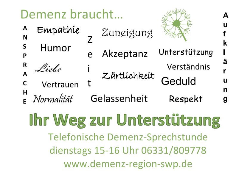 Demenz Landkreis Südwestpfalz Pirmasens Zweibrücken